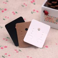 Paper Earring Card, Rectangle, more colors for choice, 38x48mm, 100PCs/Lot, Sold By Lot