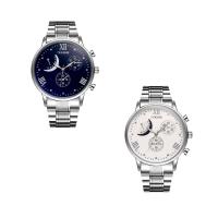 Men Wrist Watch Zinc Alloy with Glass silver color plated for man & waterproof 44mm Length Approx 10.0 Inch Sold By PC