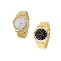 "Geneva® Unisex Watch", Cinko lydinys, su Stiklas, aukso spalva padengtas, daugiau spalvų pasirinkimas, švino ir kadmio nemokamai, 43mm, Ilgis Apytiksliai 9.3 Inch, Pardavė PC