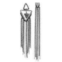 Asymmetric Earrings Zinc Alloy stainless steel post pin plated for woman & with rhinestone lead & cadmium free  Sold By Pair