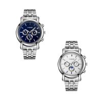 Genève® Men Watch, Zinc Alloy, met Glas, silver plated, voor de mens & waterdicht, meer kleuren voor de keuze, 42mm, Lengte Ca 10.0 inch, Verkocht door PC