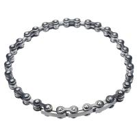Bijoux bracelet en acier inoxydable, Placage, unisexe & deux tons, 6.5x4mm, Vendu par Environ 8 pouce brin
