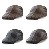 PU Leather Flatcap, Thermal & Unisex, more colors for choice, 56-60cm, Sold By PC