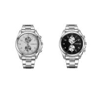 Мужские наручные часы, цинковый сплав, с Стеклянный, плакирован серебром, Мужский, Много цветов для выбора, 42mm, длина:Приблизительно 10.0 дюймовый, продается PC