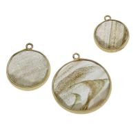 Agate Jewelry Pendants, Crystal, with Tibetan Style, Flat Round, different size for choice, Hole:Approx 1.5mm, 5PCs/Bag, Sold By Bag