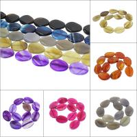 Natural Lace Agate Beads, more colors for choice, 27x37x8mm-25x35x7mm, Hole:Approx 2mm, 11PCs/Strand, Sold Per Approx 15.3 Inch Strand
