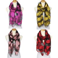Organza Scarf and Shawl, Rectangle, for woman, more colors for choice, 185x70cm, Sold By Strand