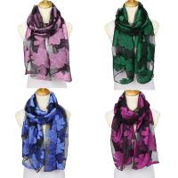 Organdí bufanda y mantón, Rectángular, para mujer, más colores para la opción, 185x70cm, Vendido por Sarta