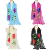 Шифон Шарф и платок, Прямоугольная форма, Женский, Много цветов для выбора, 155x50cm, продается Strand