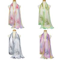 Georgette Scarf and Shawl, Rectangle, different designs for choice & for woman, 160x50cm, Sold By Strand