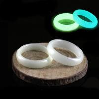 Флуоресцентный порошок камень Кольцо, разный размер для выбора & блестящий в ночи, Много цветов для выбора, 5mm, продается PC
