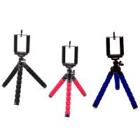 Stainless Steel Mobile Self-Timer Holder, with Sponge, retractable, more colors for choice, 42x185x36mm, Sold By PC