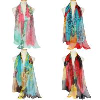 Chiffon Scarf and Shawl, Rectangle, different designs for choice & for woman, 160x50cm, Sold By Strand