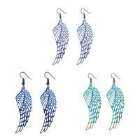 Stainless Steel Drop Earring iron earring hook Wing Shape painted for woman Sold By Pair