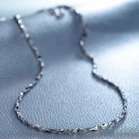 Mässing Chain Necklace, Tjock 925 Sterling silverpläterade, göt kedja & olika längd för val, nickel, bly och kadmium gratis, 1.2mm, Säljs av Strand