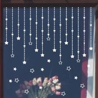 Window Sticker, PVC Plastic, adhesive & Christmas jewelry & waterproof, 76x60cm, Sold By Set