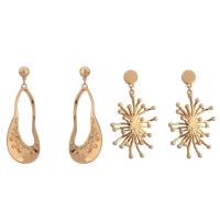 Tibetan Style Drop Earring, with ABS Plastic Pearl, stainless steel post pin, gold color plated, different styles for choice & for woman & with rhinestone, lead & cadmium free, Sold By Pair