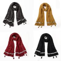 Cotton Scarf & Shawl, Rectangle, for woman, more colors for choice, 90x180cm, Sold By Strand