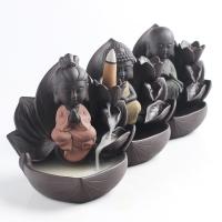 Backflow Incense Burner, Porcelain, different styles for choice, 125x130mm, Sold By PC