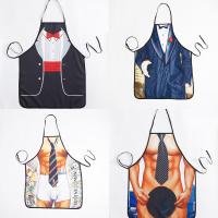 Polyester Aprons, printing, Antifouling & for kitchen & cute & different designs for choice, 740x560mm, Sold By PC