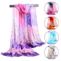 tecido de seda cachecol, Retângulo, para mulher, Mais cores pare escolha, 160x50cm, 10PCs/Bag, vendido por Bag