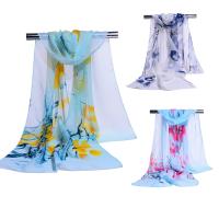 Chiffon halsduk, Rektangel, för kvinna, fler färger för val, 160x50cm, 10PC/Bag, Säljs av Bag