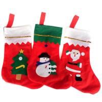 Christmas Holidays Stockings Gift Socks Non-woven Fabrics Christmas Sock Christmas jewelry Sold By PC