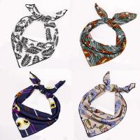 Chiffon Small Square Scarf, different designs for choice & for woman, 70x70cm, Sold By Strand