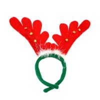 Christmas Headband Non-woven Fabrics with Plush & Plastic with bell & Christmas jewelry Sold By PC
