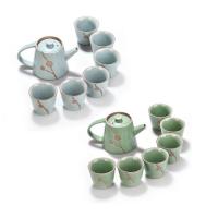 Service à thé, porcelaine, théière & tasse à thé, modèles différents pour le choix, 130x80mm, 55x45mm, Vendu par fixé