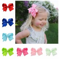 Grosgrain Ribbon Children Hair Accessories with Iron Bowknot for children 100mm Sold By Lot