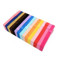 Grosgrain Ribbon Headband, with Nylon, elastic & for children, mixed colors, 15mm, Length:Approx 14 Inch, 100PCs/Lot, Sold By Lot