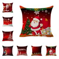 Cushion Cover, Linen, Square, Christmas jewelry & different designs for choice, 450x450mm, Sold By PC