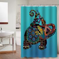 Shower Curtains, Polyester, Rectangle, different designs for choice & waterproof, 180x150cm, Sold By PC