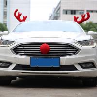 Non-woven Fabrics Christmas Car Decoration 16cm Sold By Set
