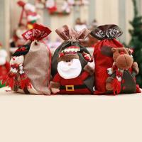 Duk Christmas Gift Bag, olika mönster för val, 40x27cm, Säljs av PC