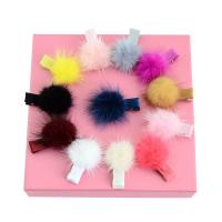 Alligator Hair Clip Marten Hair with Grosgrain Ribbon & Iron platinum color plated for children 30mm 35mm Sold By Lot