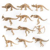 plástico ABS Juguete de animales de simulación, Dinosaurio, 12PCs/Set, Vendido por Set