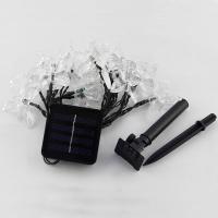 Plástico ABS Lâmpada, com cabo e plug, Borboleta, solar powered & Efeito & prova de água, Mais cores pare escolha, 75x50mm, vendido para Aprox 4.8 m Strand