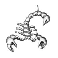 Нержавеющая сталь животных Подвески, нержавеющая сталь, Скорпион, оригинальный цвет, 29x33mm, отверстие:Приблизительно 3.2mm, продается PC