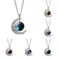 Time Gem Jewelry Necklace Zinc Alloy platinum color plated Unisex lead & cadmium free 480mm Sold Per Approx 18.5 Inch Strand