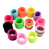 Hair Scrunchies, Cotton, for children, more colors for choice, 30mm, 100PCs/Lot, Sold By Lot