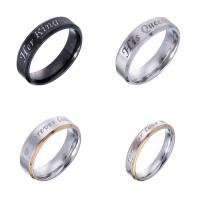 Vinger Ring in edelstaal, 316L roestvrij staal, plated, uniseks & verschillende grootte voor keus & verschillende stijlen voor de keuze, Verkocht door PC