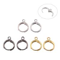 Iron earring hoop component, plated, more colors for choice, lead & cadmium free, 12x15x2mm, Hole:Approx 2mm, 200PCs/Bag, Sold By Bag