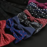Corbata de moño, Poliéster, Lazo, unisexo & diferentes patrones para la opción, 12x6cm, Vendido por UD
