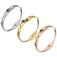 Stainless Steel Bangle, with White Shell & Resin, Flower, plated, for woman & with rhinestone, more colors for choice, 12mm, Inner Diameter:Approx 57x50mm, Sold By PC