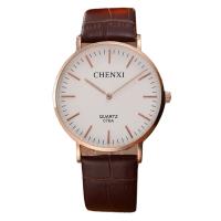 Мужские ювелирные часы CHENXI®, Шнур из натуральной кожи, с заголовка из цинкового сплава & Стеклянный, Другое покрытие, регулируемый & Мужский, Много цветов для выбора, длина:Приблизительно 8.6 дюймовый, продается PC