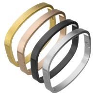 Stainless Steel Bangle, plated, Unisex, more colors for choice, 6mm, Inner Diameter:Approx 53x45mm, Sold By PC