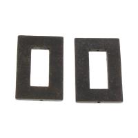 Wood Beads, Rectangle, 27x40x4mm, Hole:Approx 1mm, 100PCs/Bag, Sold By Bag