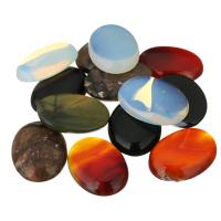 Полудрагоценный камень кабошон, натуральный, разный размер для выбора & плоской задней панелью & разнообразный, продается Лот